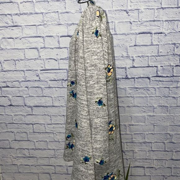 Anthropologie Fig and Flower Open Front Embroidered Cardigan Women’s Size S - Picture 16 of 16